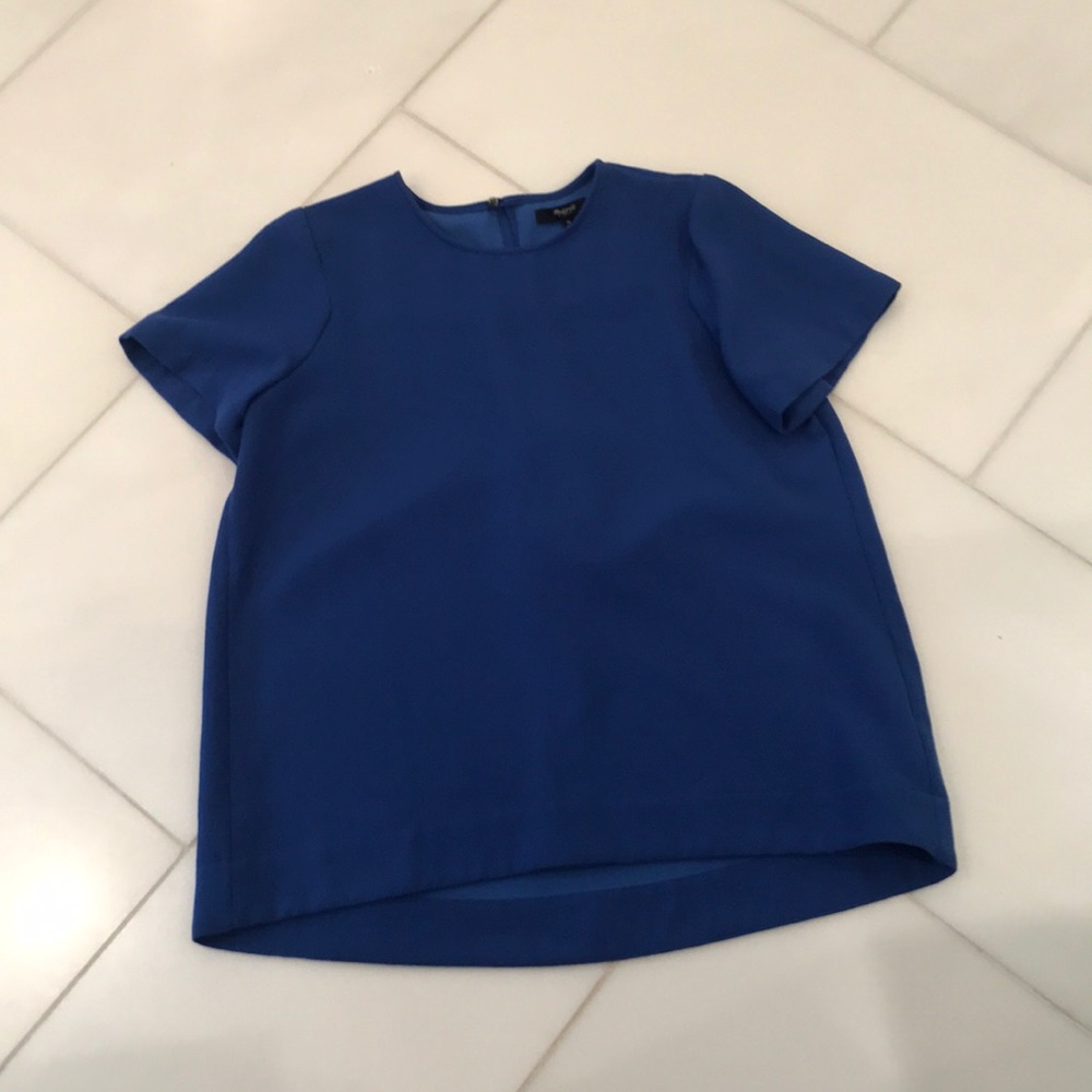 Royal blue madewell top